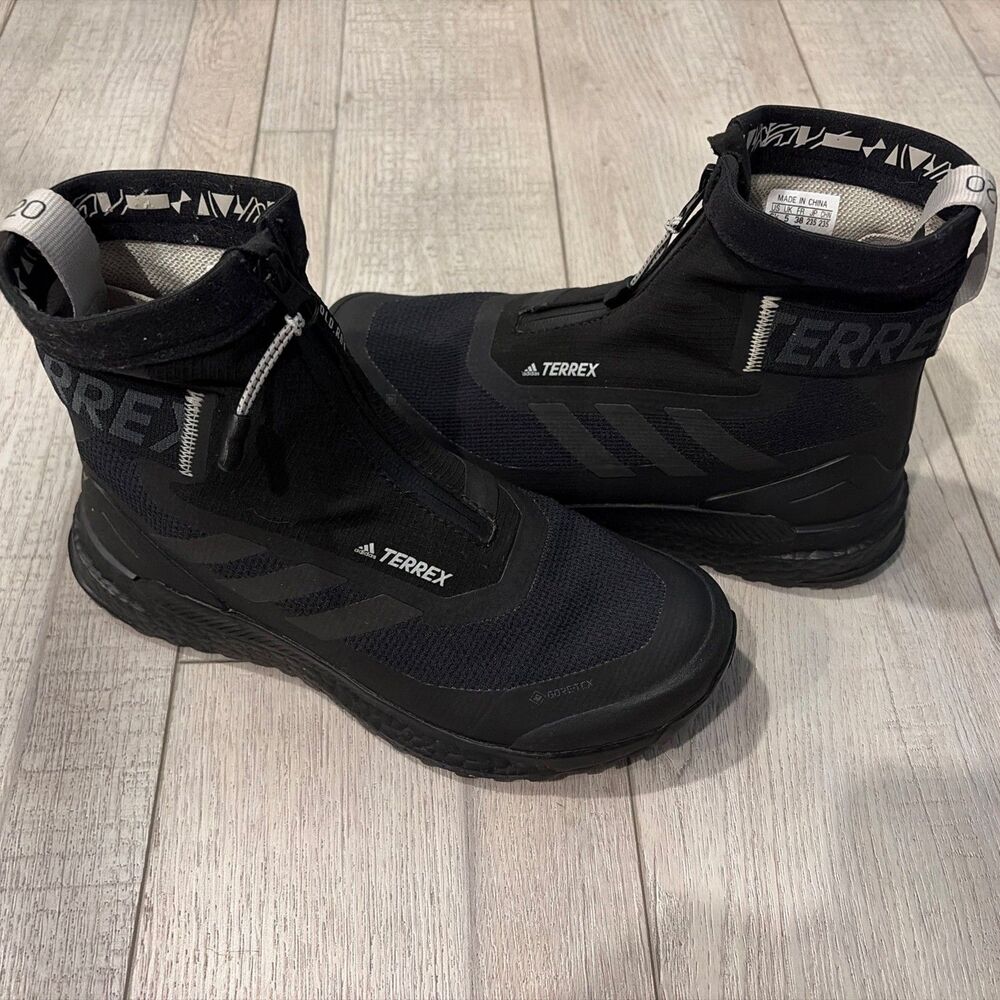 Adidas Pharrell Human Race Terrex Free Hiker Zip Triple Black GORE-TEX Sz 6.5